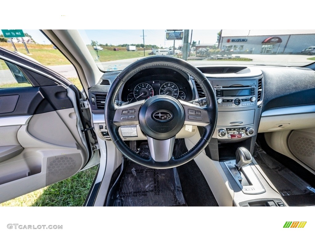 2011 Outback 2.5i Premium Wagon - Satin White Pearl / Warm Ivory photo #27