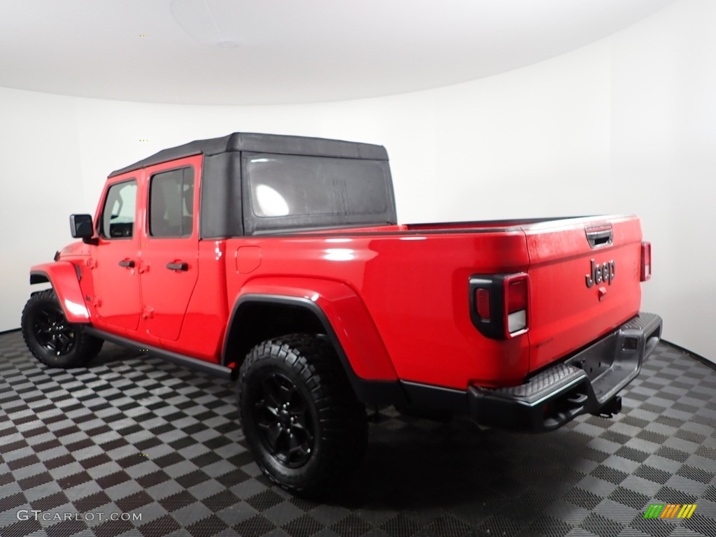 2021 Gladiator Willys 4x4 - Firecracker Red / Black photo #6