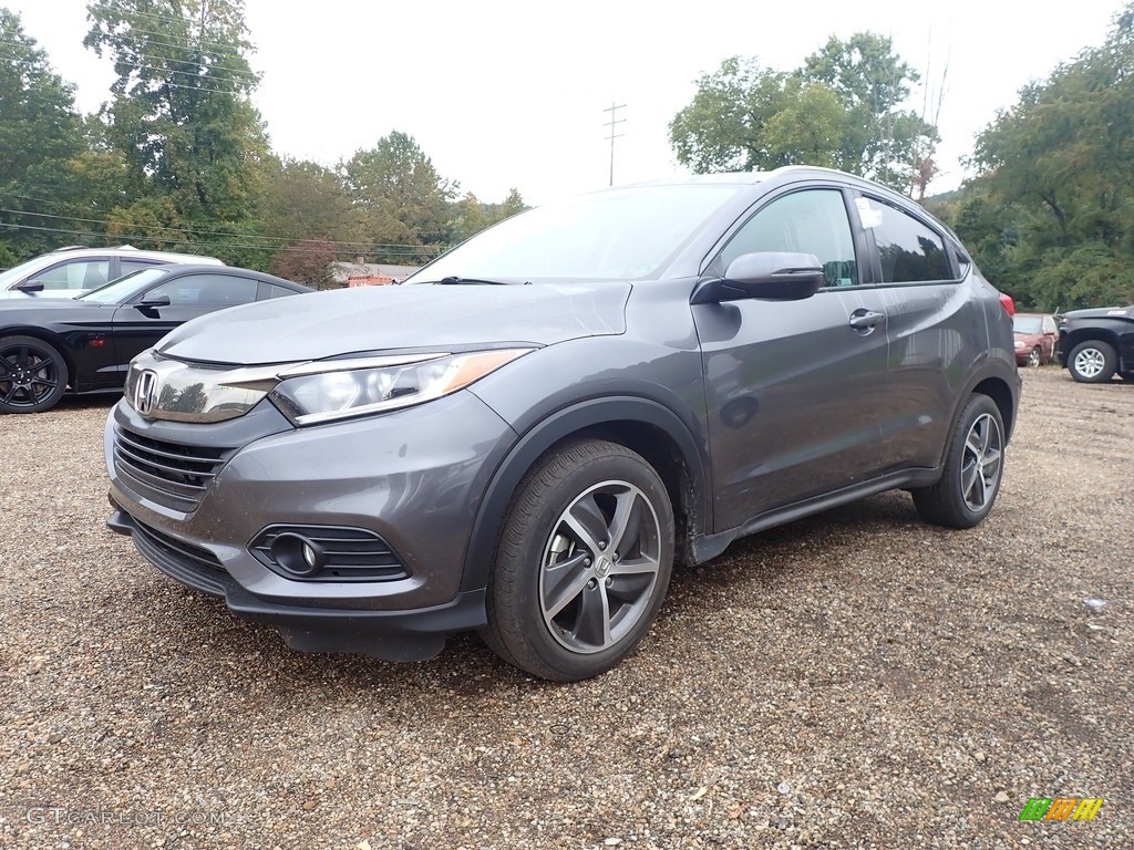 Modern Steel Metallic 2021 Honda HR-V EX AWD Exterior Photo #144971333