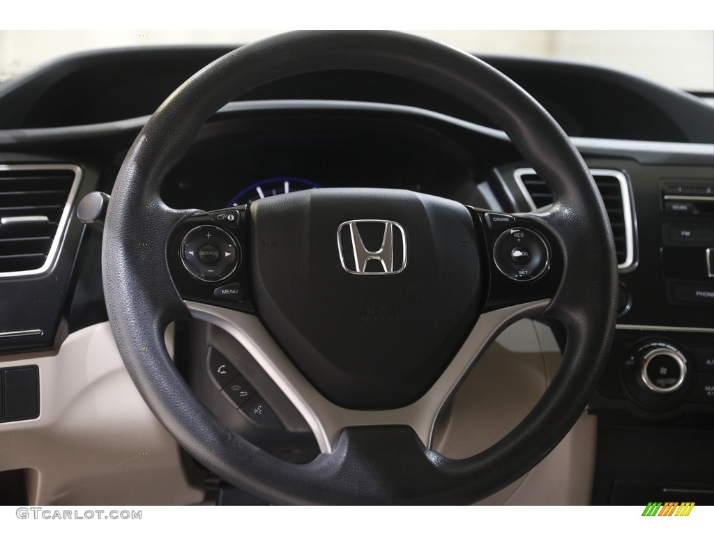 2013 Civic LX Sedan - Crimson Red Pearl / Beige photo #7