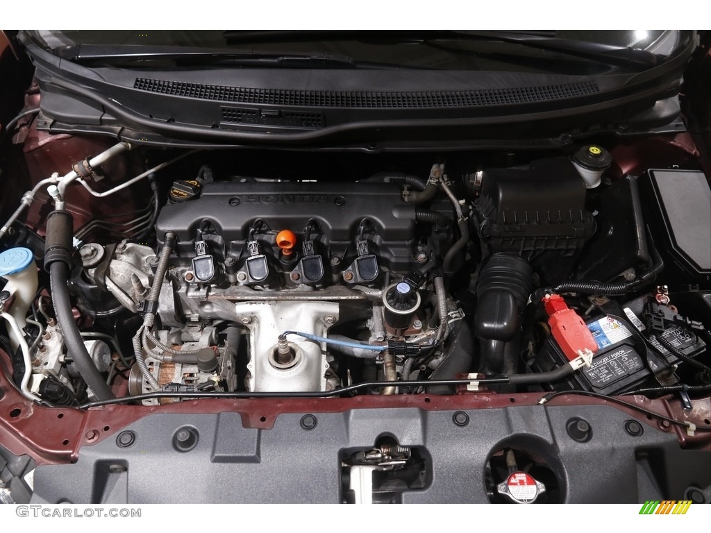 2013 Civic LX Sedan - Crimson Red Pearl / Beige photo #17