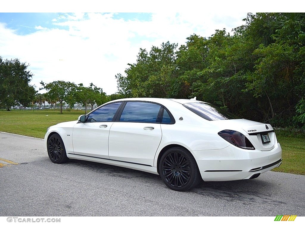 2016 S Mercedes-Maybach S600 Sedan - designo Diamond White Metallic / Porcelain/Black photo #2