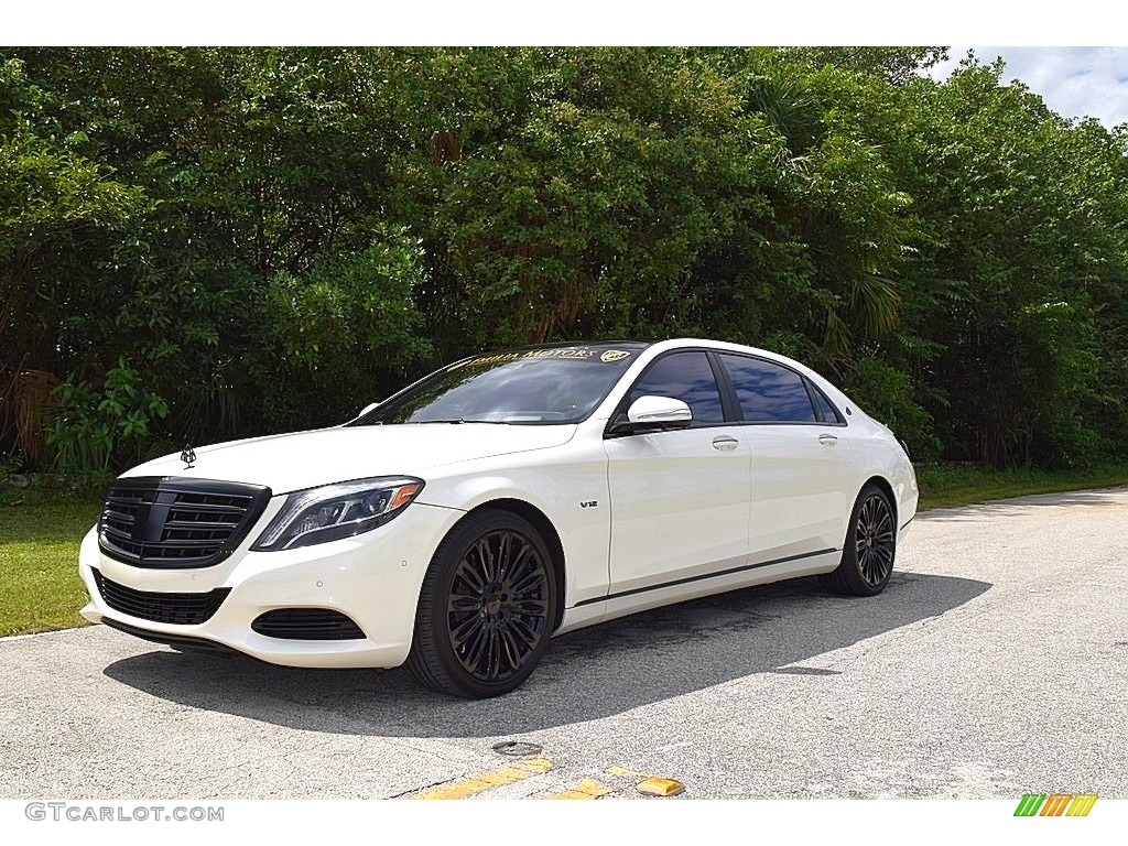 2016 S Mercedes-Maybach S600 Sedan - designo Diamond White Metallic / Porcelain/Black photo #5
