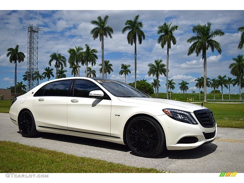 designo Diamond White Metallic 2016 Mercedes-Benz S Mercedes-Maybach S600 Sedan Exterior Photo #144975559