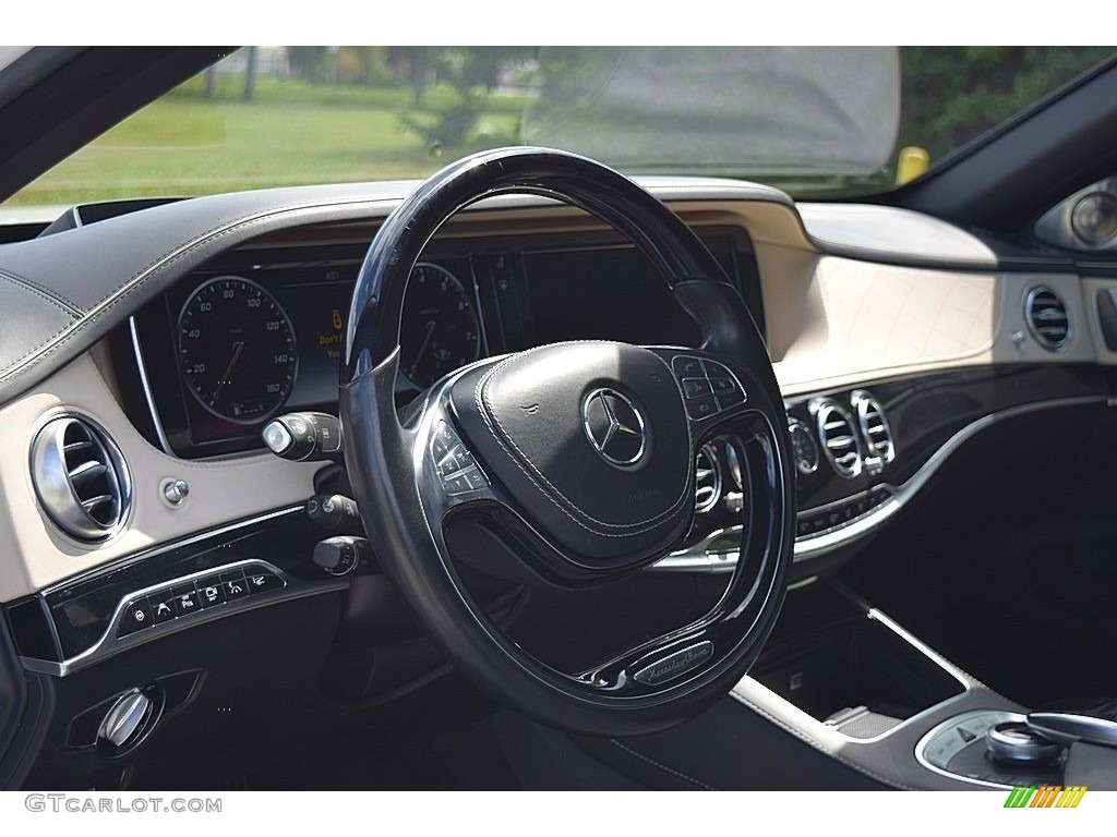2016 S Mercedes-Maybach S600 Sedan - designo Diamond White Metallic / Porcelain/Black photo #17