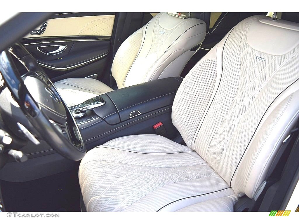 Porcelain/Black Interior 2016 Mercedes-Benz S Mercedes-Maybach S600 Sedan Photo #144975739