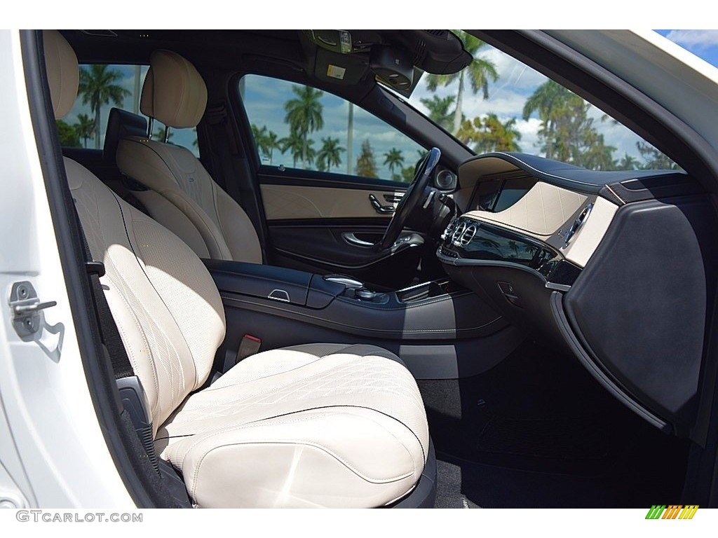 Porcelain/Black Interior 2016 Mercedes-Benz S Mercedes-Maybach S600 Sedan Photo #144975790