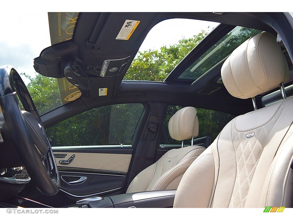 Porcelain/Black Interior 2016 Mercedes-Benz S Mercedes-Maybach S600 Sedan Photo #144976057