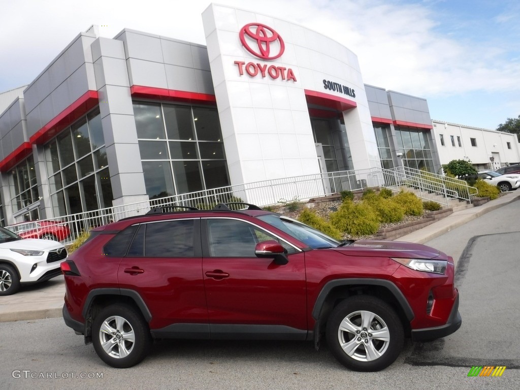 2019 RAV4 XLE AWD - Ruby Flare Pearl / Black photo #2