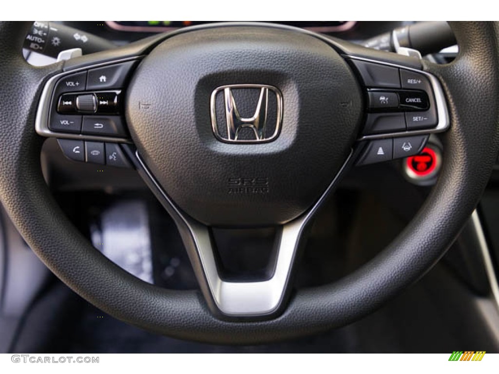 2021 Honda Accord Hybrid Black Steering Wheel Photo #144977239