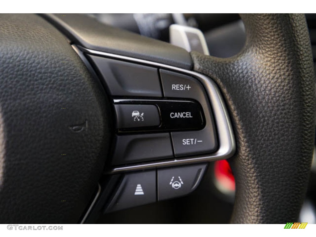 2021 Honda Accord Hybrid Black Steering Wheel Photo #144977461
