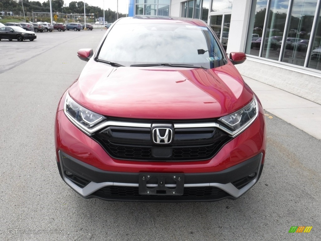 2021 CR-V EX-L AWD - Radiant Red Metallic / Gray photo #4