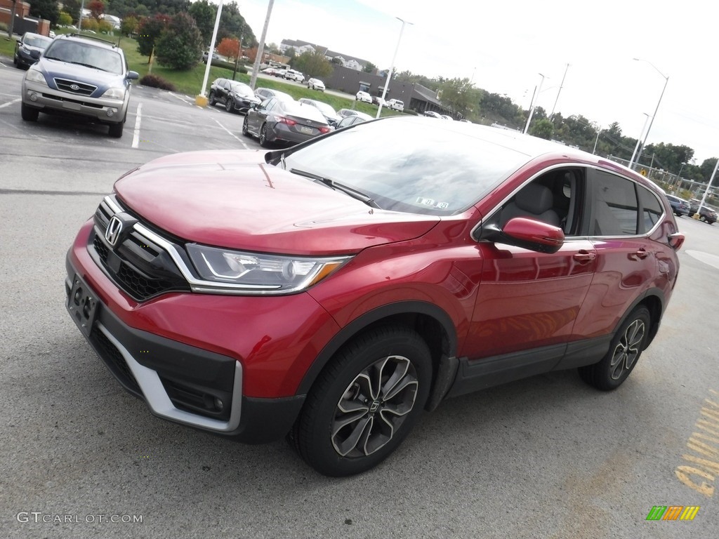 2021 CR-V EX-L AWD - Radiant Red Metallic / Gray photo #5
