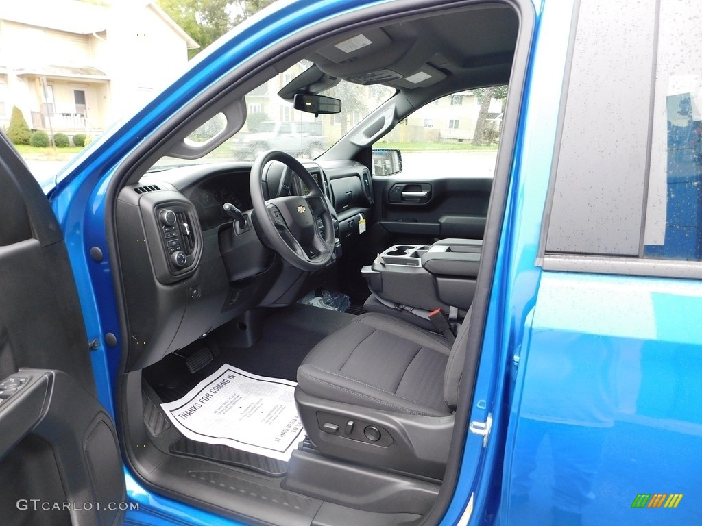 2022 Silverado 1500 Custom Crew Cab 4x4 - Glacier Blue Metallic / Jet Black photo #15