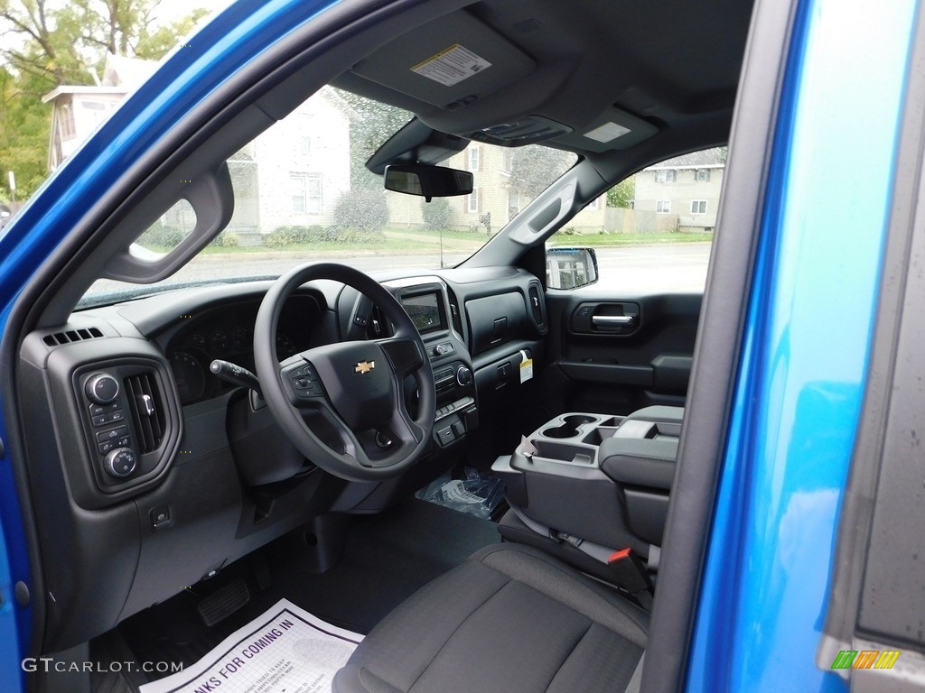 2022 Silverado 1500 Custom Crew Cab 4x4 - Glacier Blue Metallic / Jet Black photo #16
