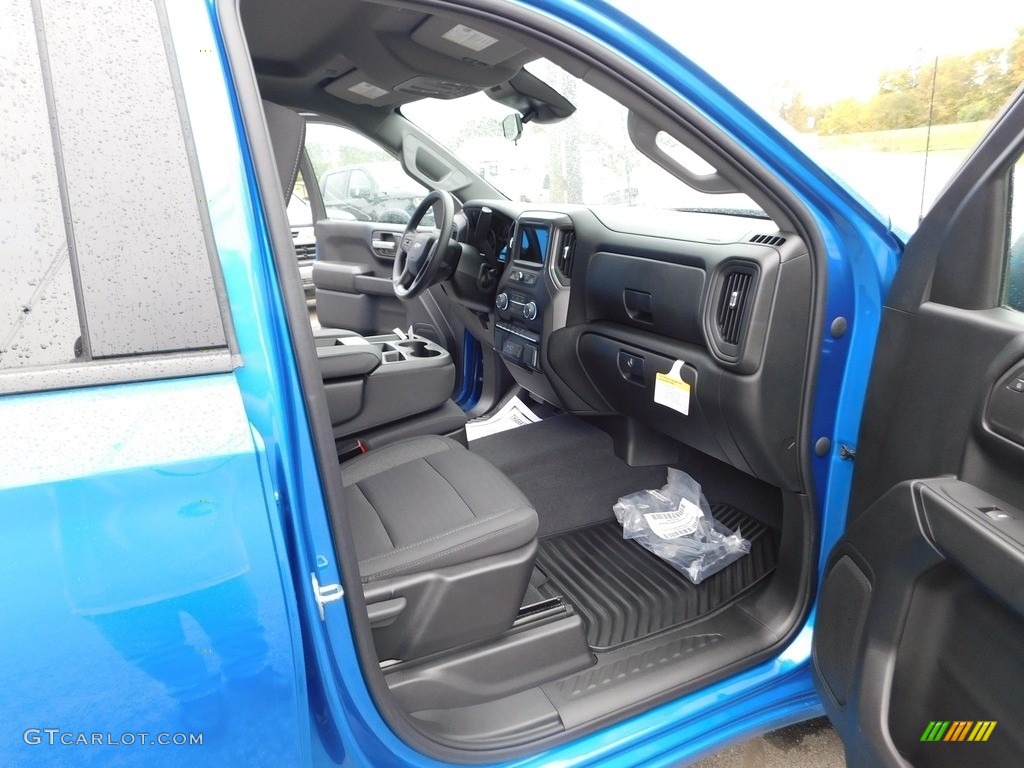 2022 Silverado 1500 Custom Crew Cab 4x4 - Glacier Blue Metallic / Jet Black photo #20