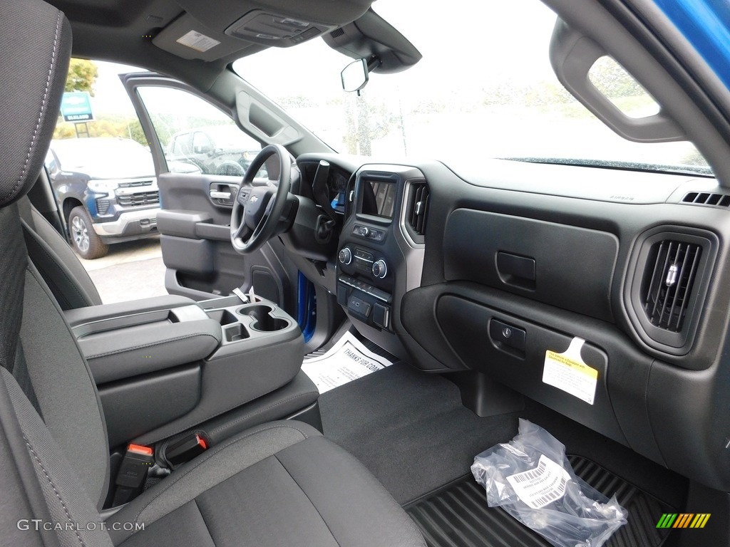 2022 Silverado 1500 Custom Crew Cab 4x4 - Glacier Blue Metallic / Jet Black photo #22
