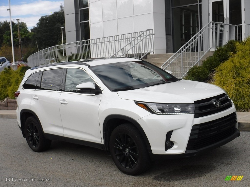 2019 Highlander SE AWD - Blizzard Pearl White / Black photo #1