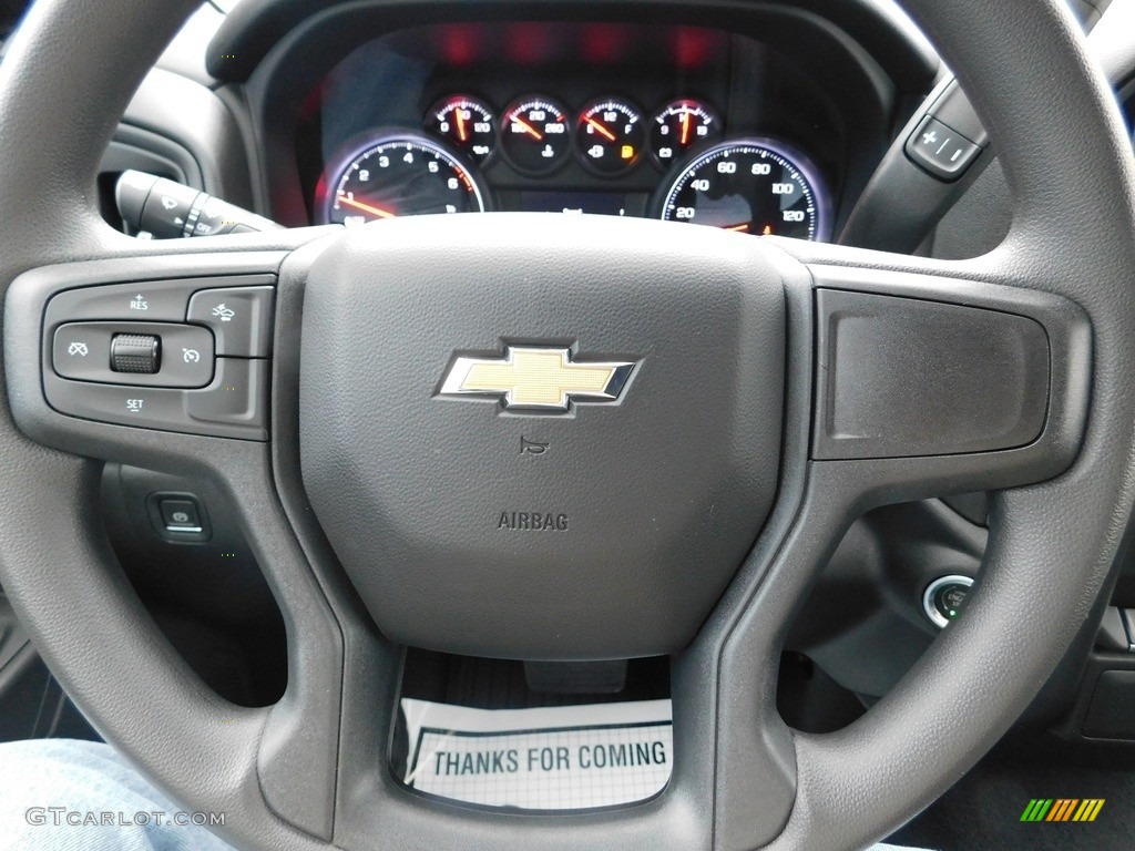 2022 Silverado 1500 Custom Crew Cab 4x4 - Glacier Blue Metallic / Jet Black photo #28