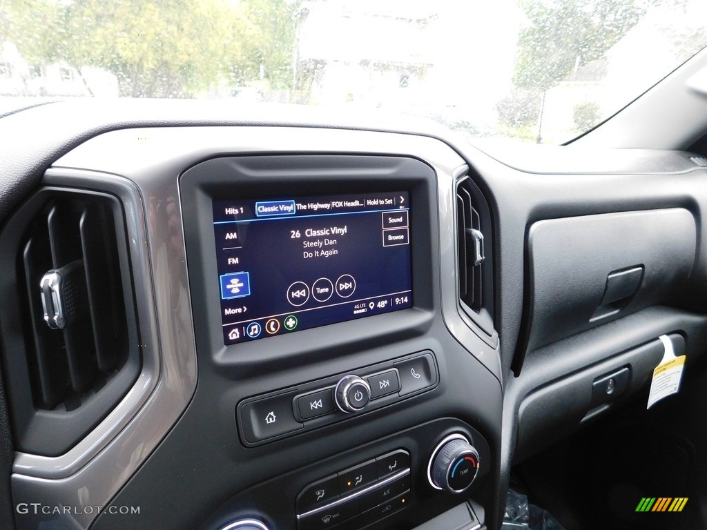 2022 Silverado 1500 Custom Crew Cab 4x4 - Glacier Blue Metallic / Jet Black photo #31