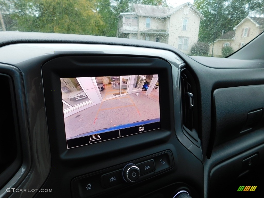 2022 Silverado 1500 Custom Crew Cab 4x4 - Glacier Blue Metallic / Jet Black photo #33