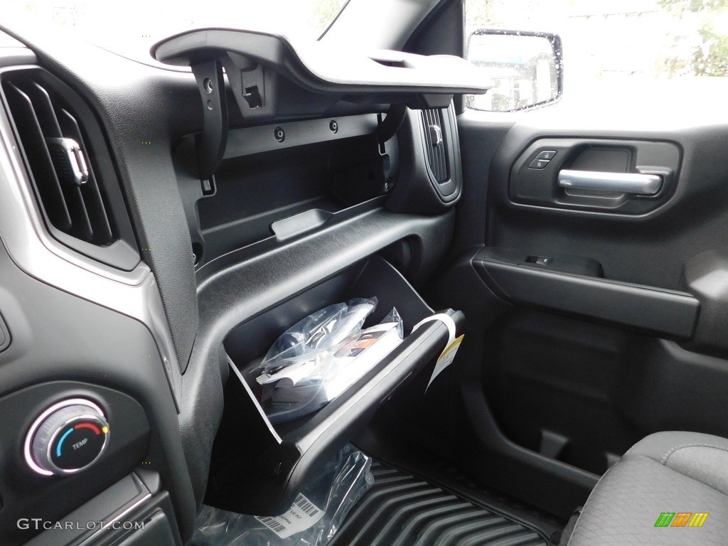 2022 Silverado 1500 Custom Crew Cab 4x4 - Glacier Blue Metallic / Jet Black photo #38