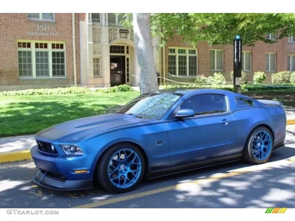 2011 Mustang RTR Bosch Iridium Edition Coupe - Ice 9 Custom Blue Pearl / Charcoal Black photo #1