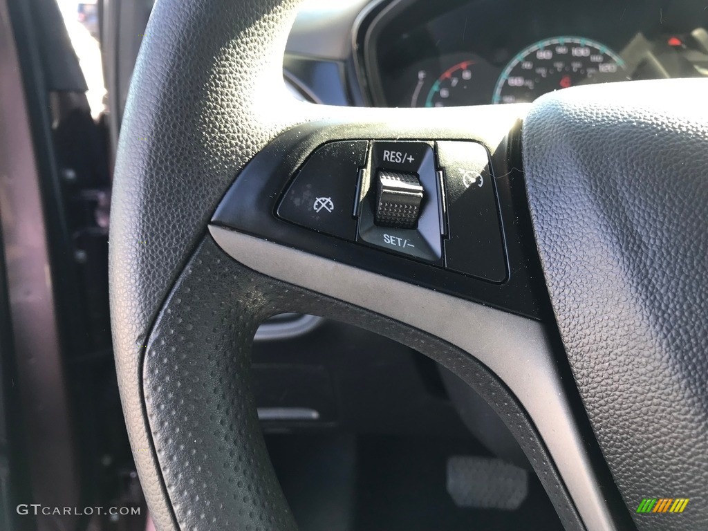 2019 Chevrolet Spark LT Jet Black/­Dark Anderson Silver Metallic Steering Wheel Photo #144980288