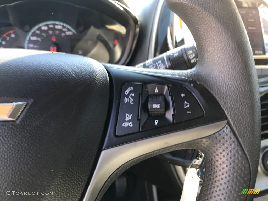 2019 Chevrolet Spark LT Jet Black/­Dark Anderson Silver Metallic Steering Wheel Photo #144980309