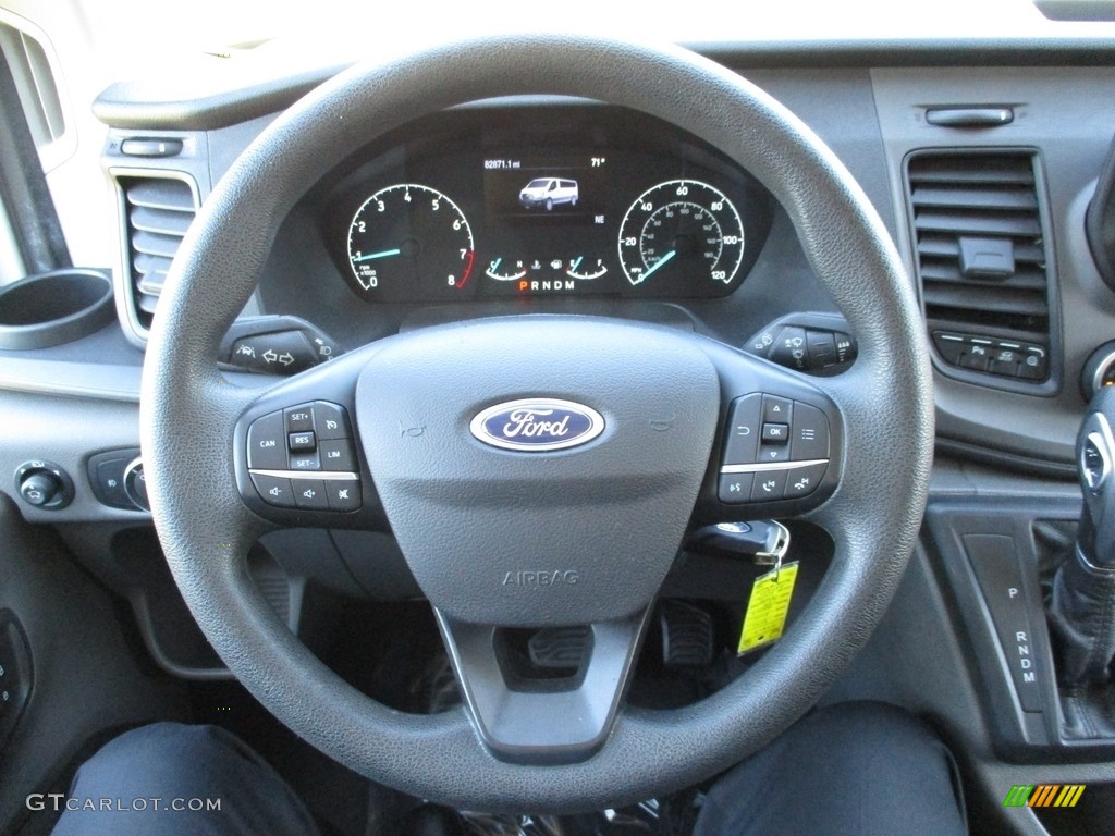 2020 Ford Transit Passenger Wagon XLT 350 LR Extended Dark Palazzo Grey Steering Wheel Photo #144981170