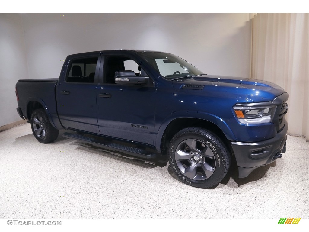 2020 1500 Big Horn Crew Cab 4x4 - Patriot Blue Pearl / Black photo #1