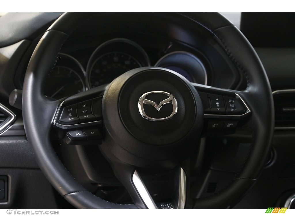 2021 Mazda CX-5 Sport AWD Black Steering Wheel Photo #144982196