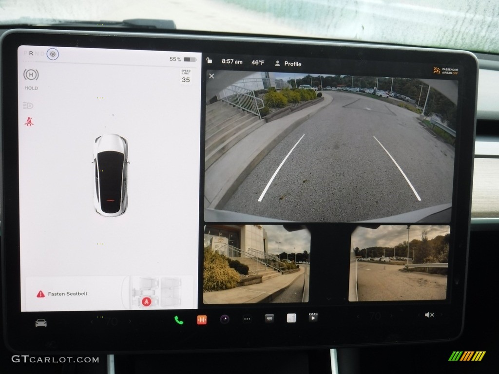2021 Model Y Long Range AWD - Pearl White Multi-Coat / Black photo #5