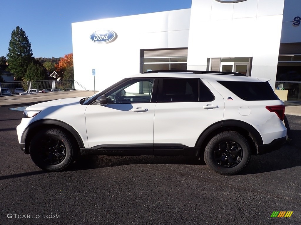 2022 Explorer Timberline 4WD - Star White Metallic / Deep Cypress photo #2