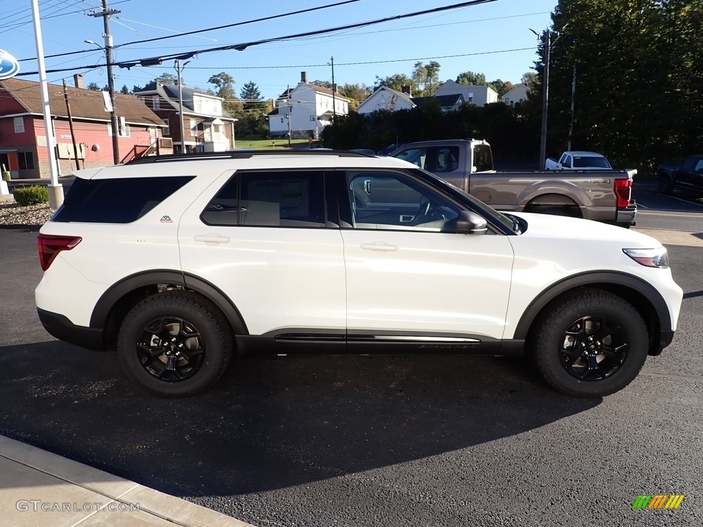 2022 Explorer Timberline 4WD - Star White Metallic / Deep Cypress photo #6