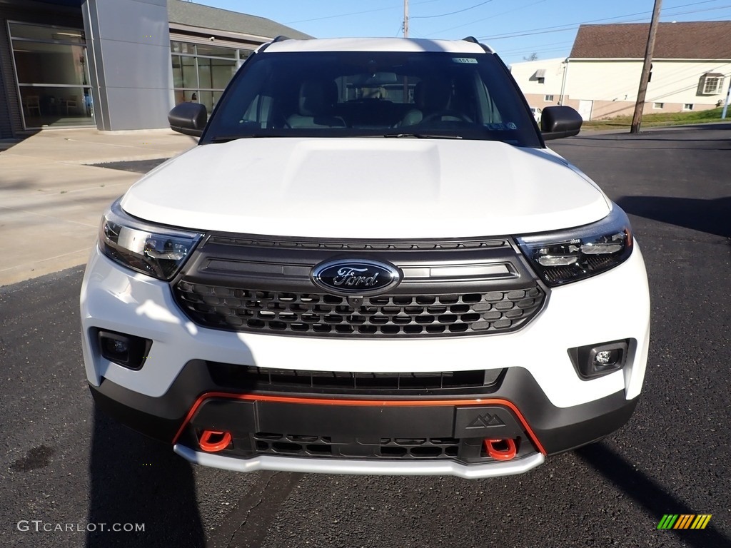 2022 Explorer Timberline 4WD - Star White Metallic / Deep Cypress photo #8