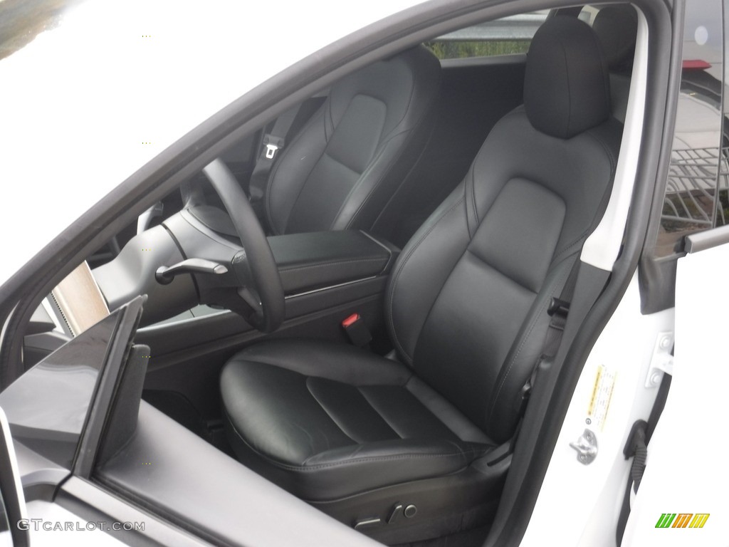 Black Interior 2021 Tesla Model Y Long Range AWD Photo #144982688