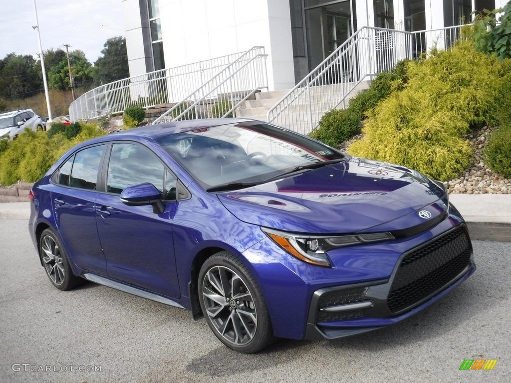 2020 Corolla SE - Blue Crush Metallic / Black photo #1