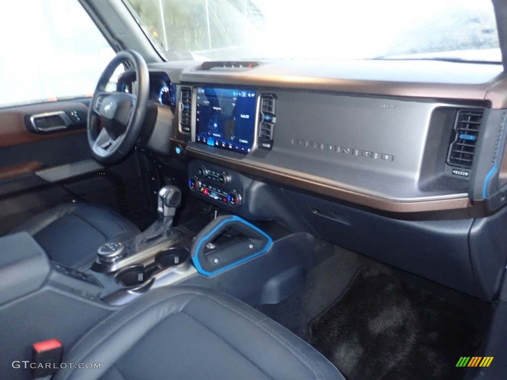 2022 Ford Bronco Outer Banks 4x4 4-Door Space Gray/Navy Pier Dashboard Photo #144984172