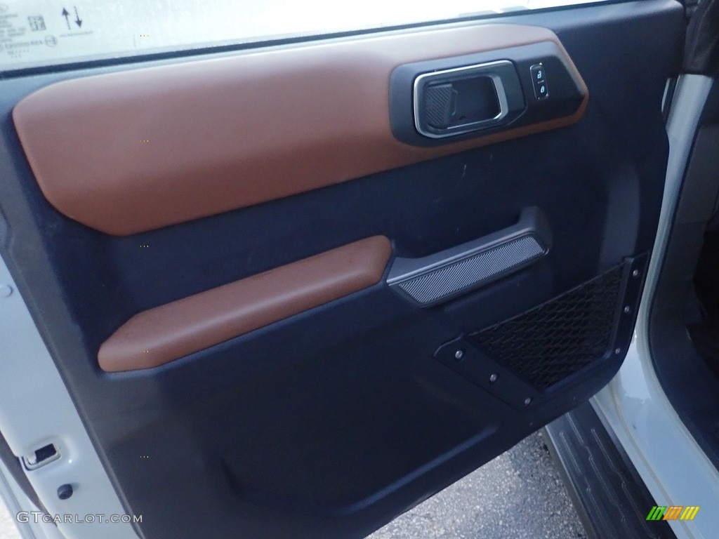 2022 Ford Bronco Outer Banks 4x4 4-Door Space Gray/Navy Pier Door Panel Photo #144984391