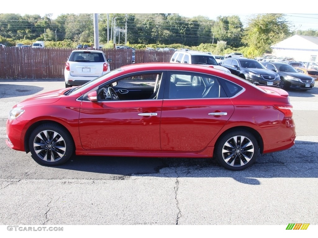 2019 Sentra SR - Red Alert / Charcoal photo #8