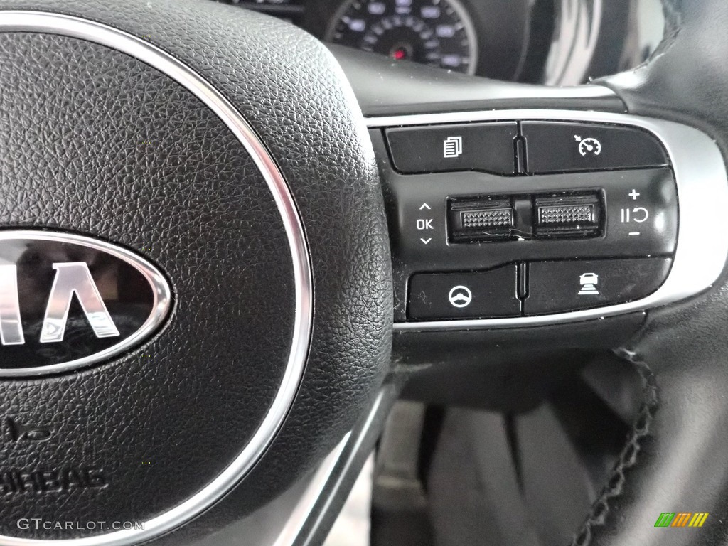 2021 Kia K5 GT-Line Red Two Tone Steering Wheel Photo #144985042