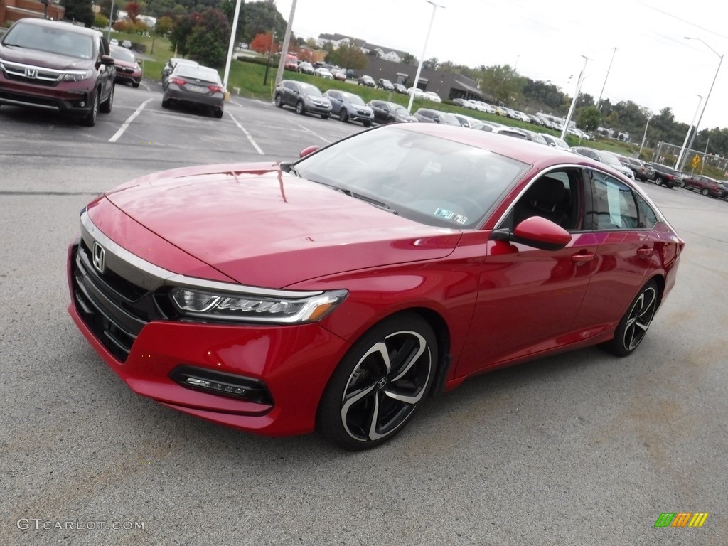 2019 Accord Sport Sedan - San Marino Red / Black photo #4