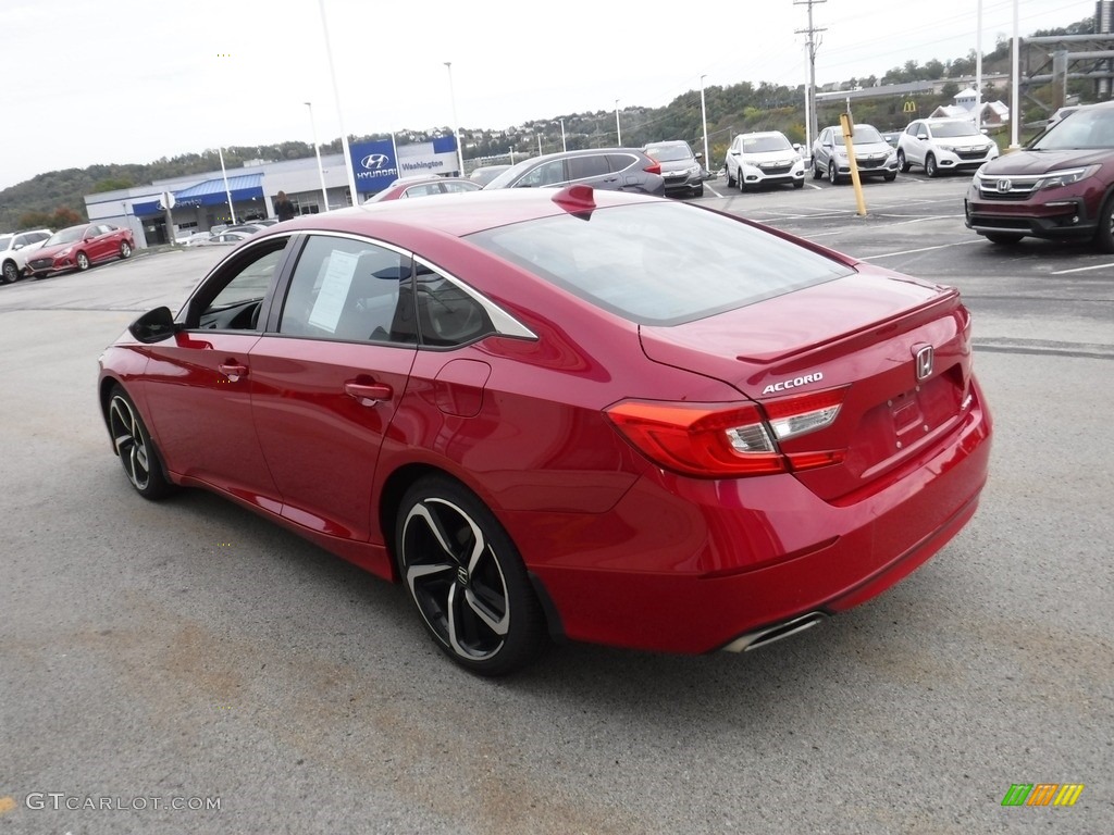 2019 Accord Sport Sedan - San Marino Red / Black photo #7