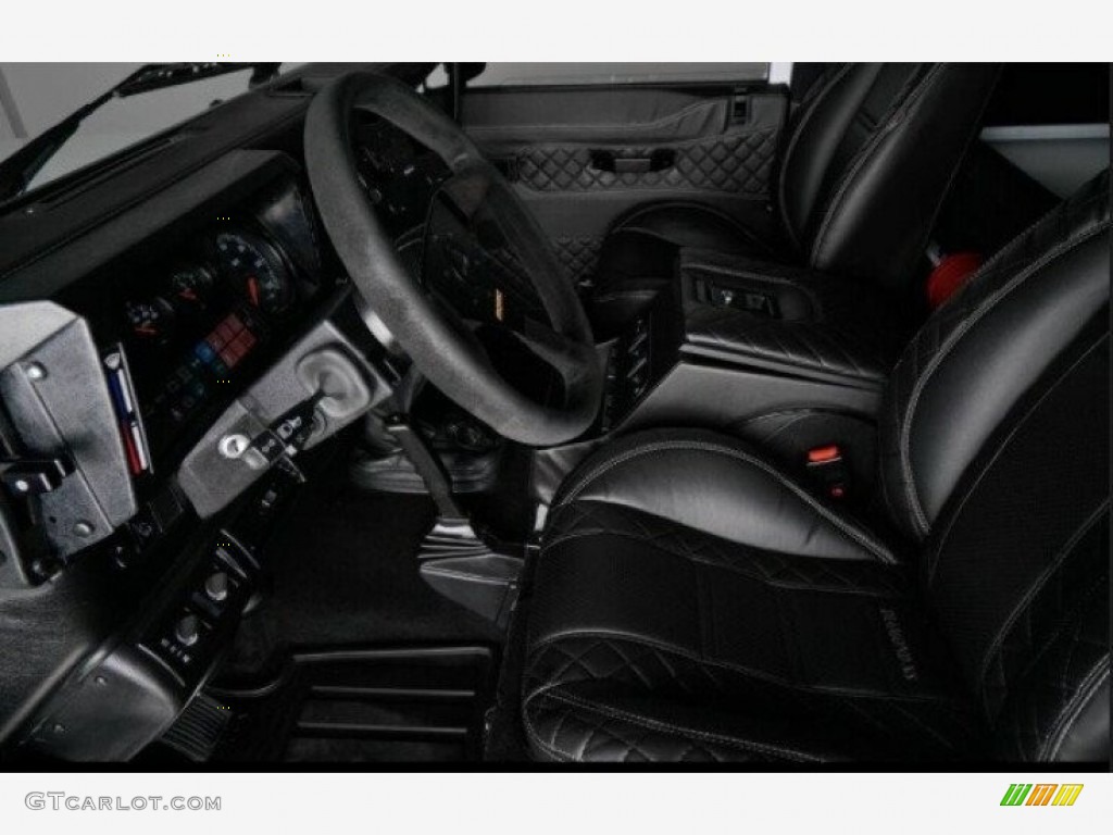 Black Interior 1988 Land Rover Defender 90 Photo #144986027