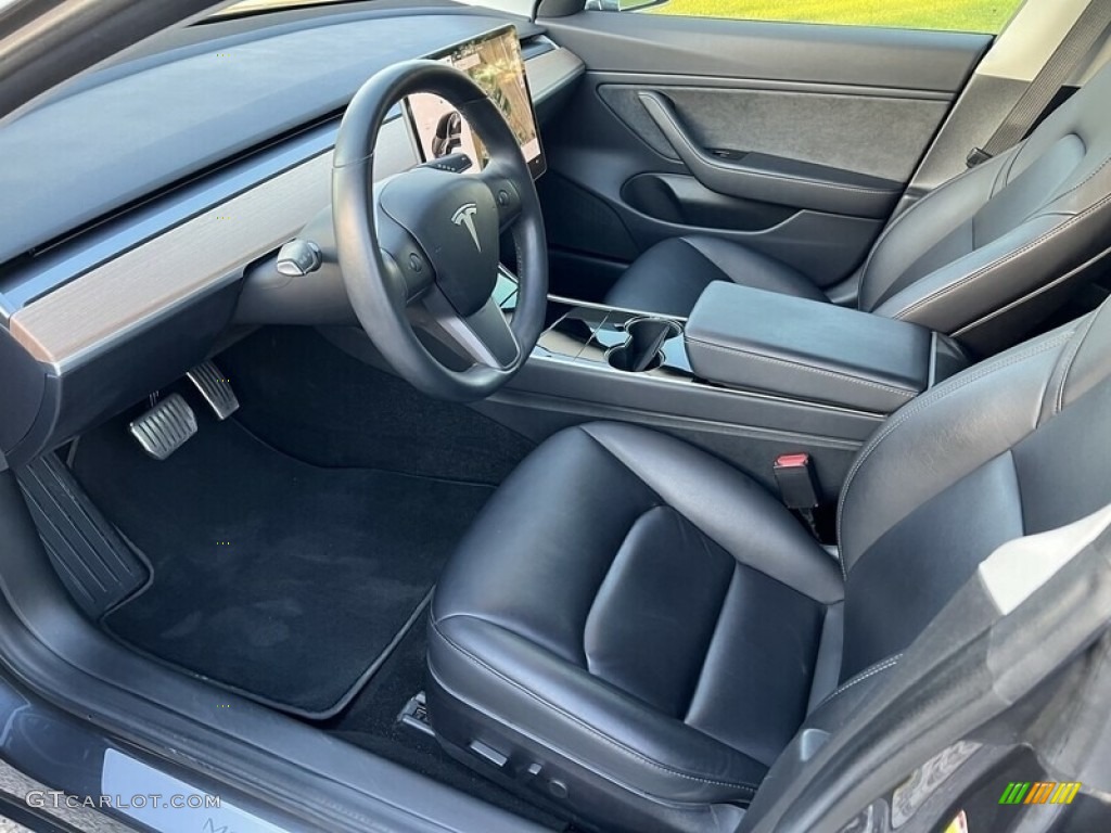 Black Interior 2018 Tesla Model 3 Long Range Photo #144986296