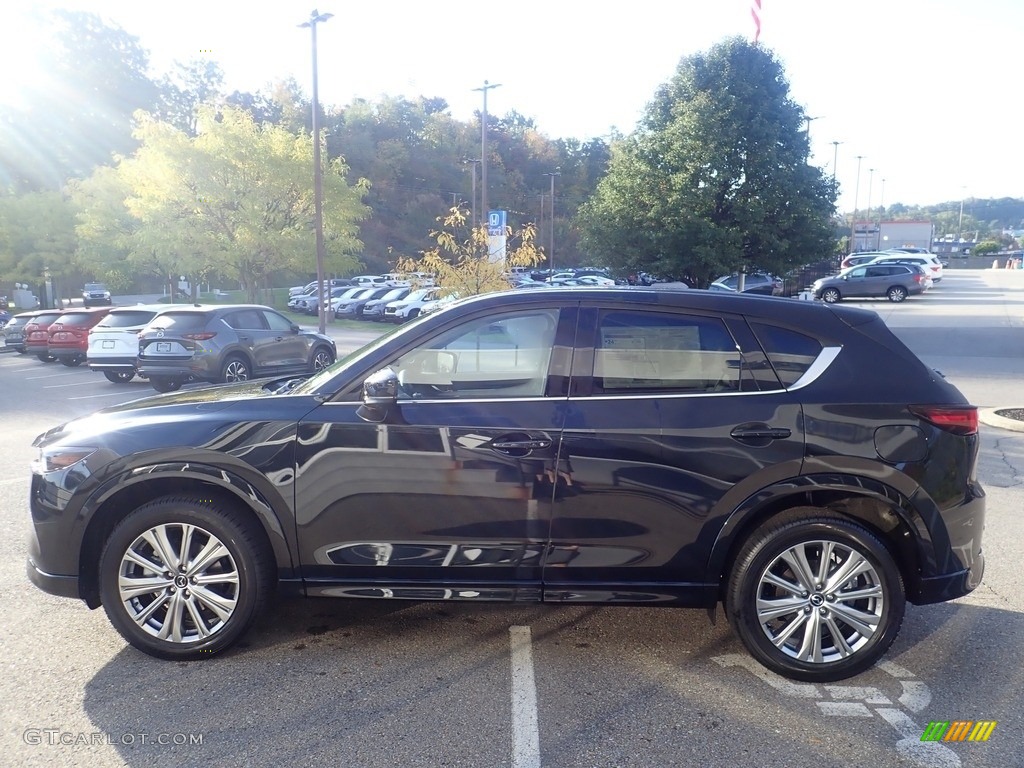 2023 CX-5 Turbo Signature AWD - Jet Black Mica / Caturra Brown photo #6