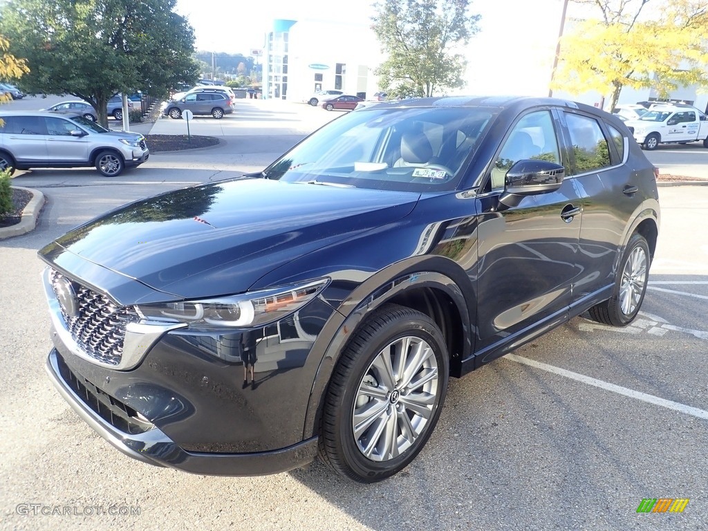 2023 CX-5 Turbo Signature AWD - Jet Black Mica / Caturra Brown photo #7