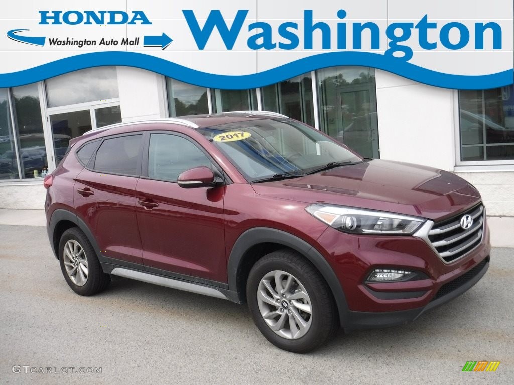 2017 Tucson SE AWD - Ruby Wine / Beige photo #1