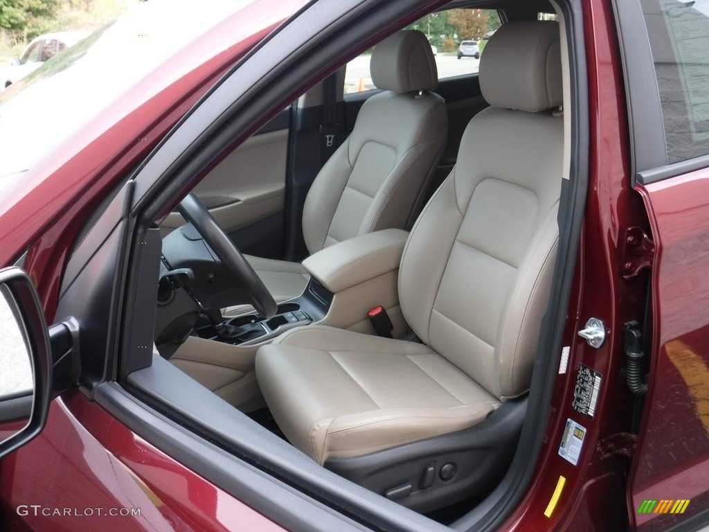 2017 Tucson SE AWD - Ruby Wine / Beige photo #14